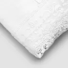 High Quality White Linen Sheet with Lace for Double Bed - Fiumana Viadurini