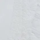 High Quality White Linen Sheet with Lace for Double Bed - Fiumana Viadurini