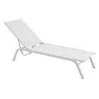 Garden Sunbeds in Painted Aluminum and Textilene, 2 Pieces - Bunny Viadurini