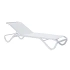Solaya 194x65 cm Outdoor Sun Lounger in Aluminum and Textilene Viadurini