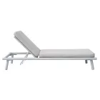196x75 cm Outdoor Aluminum Sun Lounger with Cushion - Sundra Viadurini