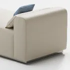 Outdoor Sunbed with Padding in Draining Rubber Made in Italy - Bahias Viadurini