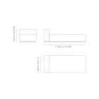 Outdoor Sunbed with Padding in Draining Rubber Made in Italy - Bahias Viadurini