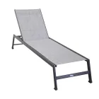 Outdoor Lounger in Aluminum with Different Finishes - Sheet Viadurini