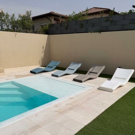 Outdoor Sunbed Made of Polyethylene of Different Colors - Bollo Viadurini