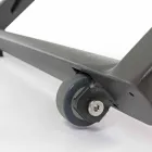 Reclining Outdoor Lounger with Aluminum and Textilene Wheels - Jewel Viadurini