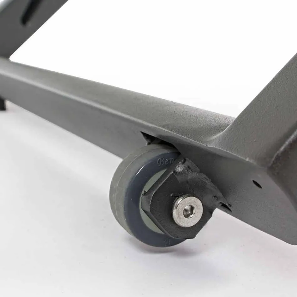 Reclining Outdoor Lounger with Aluminum and Textilene Wheels - Jewel Viadurini