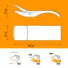 Design Chaise Longue Garden Lounger in White Plastic - Zoe by Mayyour Viadurini