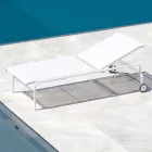 Stackable Garden Cot in Steel Made in Italy 2 Pieces - Arwen Viadurini