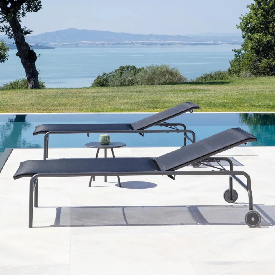 Stackable Garden Cot in Steel Made in Italy 2 Pieces - Arwen Viadurini