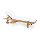 Garden daybed in natural teak wood - Yggdrasil Viadurini