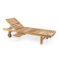 Garden daybed in natural teak wood - Yggdrasil