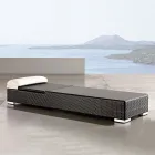 Garden Sunbed in Hand Woven Polyrattan - Experia Viadurini