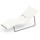 Garden lounger in polyethylene of different colors with metal support - Bollo Viadurini