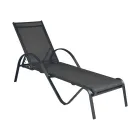 Stackable Garden Lounger in Aluminum and Textilene - Spero Viadurini