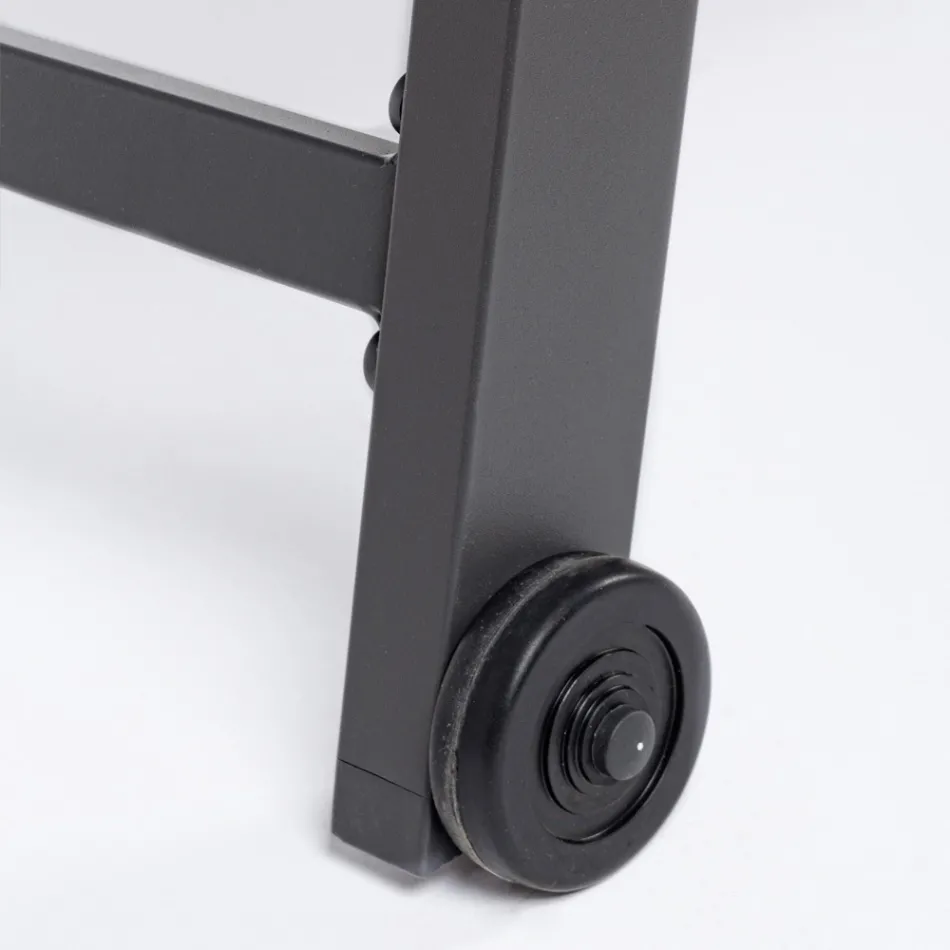 Modern Garden Sunbed in Aluminum with Wheels for Outdoors - Franz Viadurini