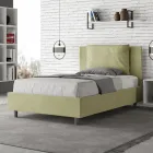 120x200 cm Bed Headboard with Microfiber Cushions Made in Italy - Olympics Viadurini