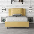 120x200 cm Bed Headboard with Microfiber Cushions Made in Italy - Olympics Viadurini