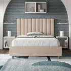 120x200 cm Bed Headboard with Symmetrical Vertical Lines Made in Italy - Guanto Viadurini