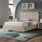 120x200 cm Bed Headboard with Symmetrical Vertical Lines Made in Italy - Guanto Viadurini