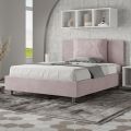 140x200 cm Bed Headboard with Microfiber Cushions Made in Italy - Pallone
