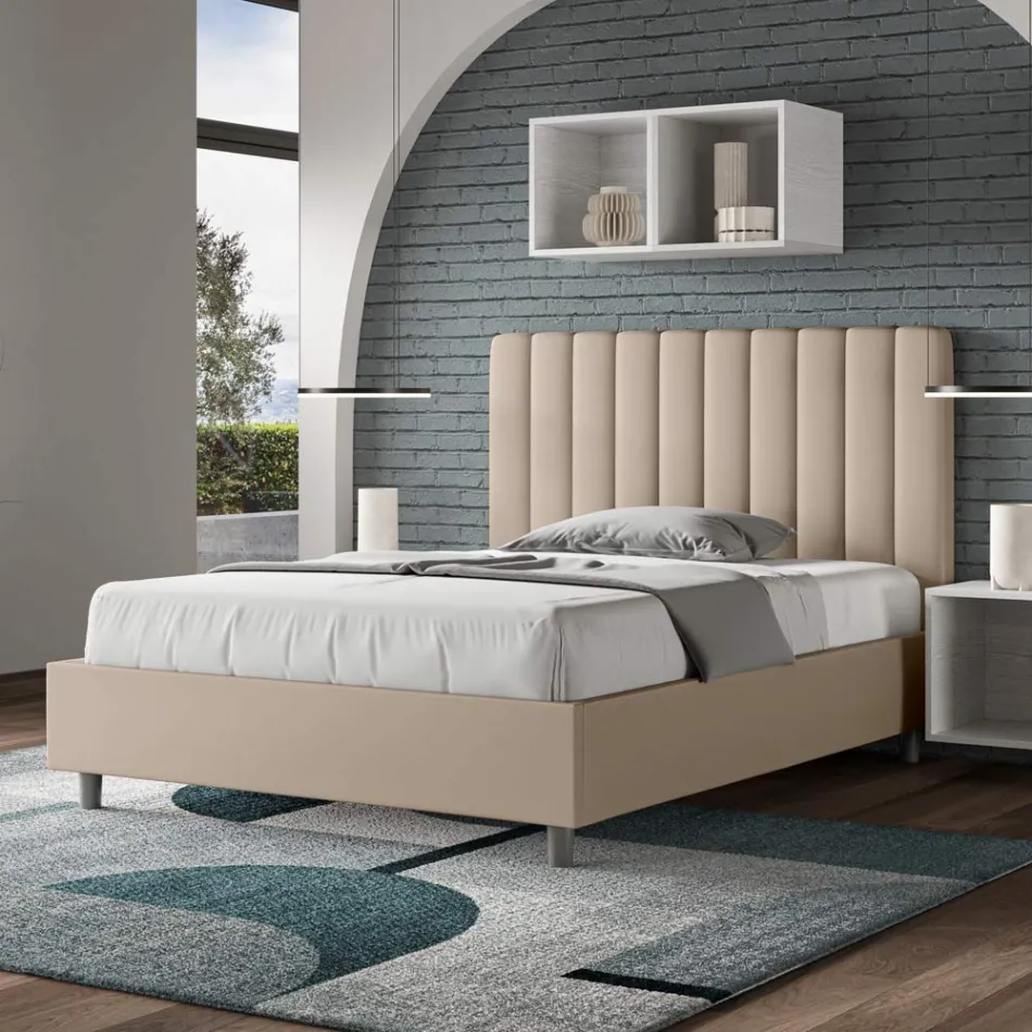 140x200 cm Bed Headboard with Symmetrical Vertical Lines Made in Italy - Guanto Viadurini