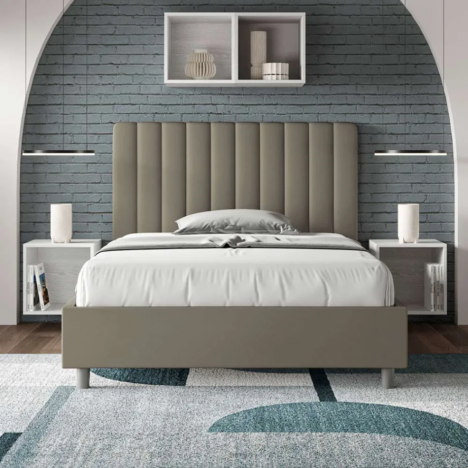 140x200 cm Bed Headboard with Symmetrical Vertical Lines Made in Italy - Guanto Viadurini