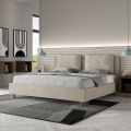 180x200 cm Bed Headboard with Microfiber Cushions Made in Italy - Olympics