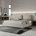 190x200 cm Bed Headboard with Microfiber Cushions Made in Italy - Olympics Viadurini
