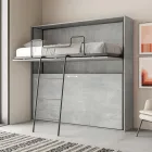 Horizontal Folding Bunk Bed Made in Italy - Collaborative Viadurini
