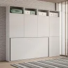 Single Murphy Bed in Different Compositions - Collaborative Viadurini
