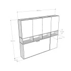 Single Murphy Bed in Different Compositions - Collaborative Viadurini