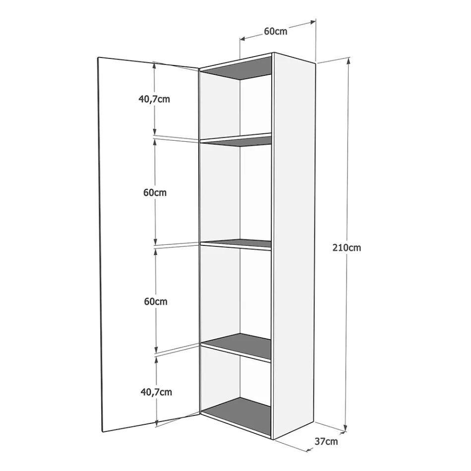 Vertical Foldaway French Bed with Column - Magicompare Viadurini