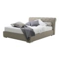 Bed with Double Container in Ecoleather or Fabric Made in Italy - Bambola