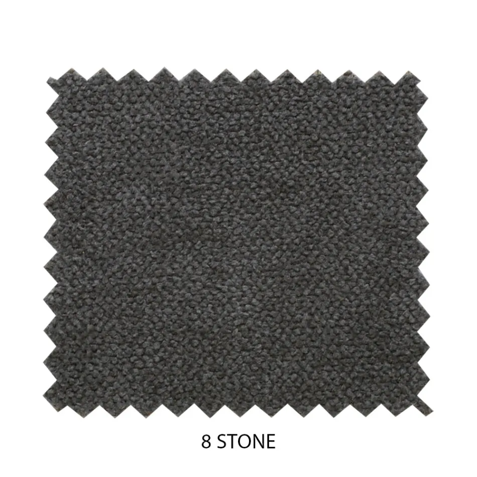 Full-sized bed with padded headboard and feet Made in Italy - Aaron Viadurini