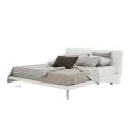 Upholstered Double Bed in Ecoleather or Fabric Made in Italy - Armonica