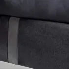 Double Bed 160x190 with 2 Two-Tone Vertical and Parallel Stripes - Paolo Viadurini