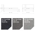 Double Bed 160x190 with 2 Two-Tone Vertical and Parallel Stripes - Paolo Viadurini