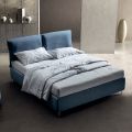 Double Bed 160x190 with Cushions that Wrap the Entire Headboard - Charme
