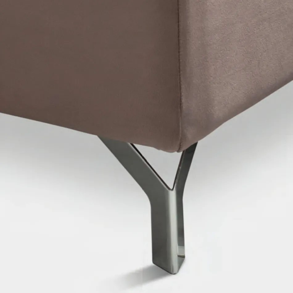 Double Bed 160x190 with Geometric Quilting Workmanship - Ciottolino Viadurini