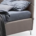 Double Bed 160x190 with Geometric Quilting Workmanship - Ciottolino Viadurini