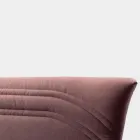 Double Bed 160x190 with Curved Lines and Double Quilted Band - Gioie Viadurini