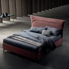 Double Bed 160x190 with Curved Lines and Double Quilted Band - Gioie Viadurini