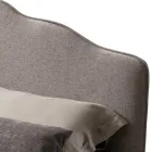 Double Bed 160x190 with Perimeter Ruffle Headboard Made in Italy - Rest Viadurini