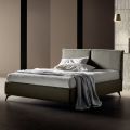 Double Bed 160x190 with Centrally Divided Headboard Made in Italy - Celesti