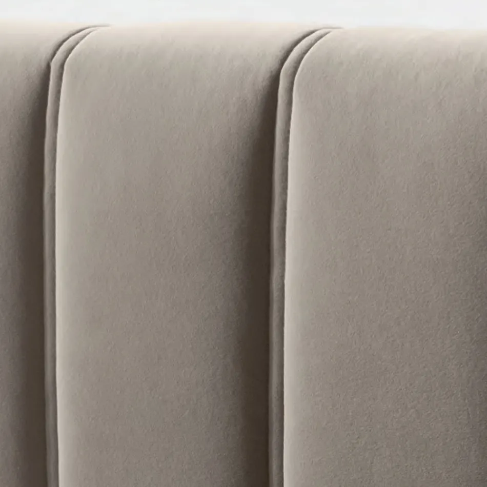 Double Bed 160x190 with Quilting with Wide Vertical Bands - Magan Viadurini