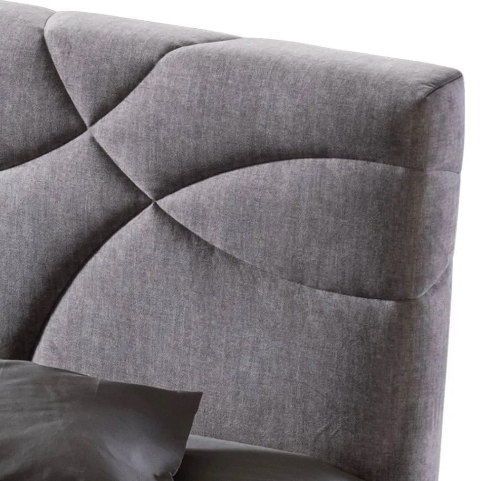 Double Bed 160x190 with Quilting of Cross Curves - Sunflower Viadurini