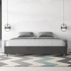 Double Bed 180x200 cm Covered in Microfiber Made in Italy - Athlete Viadurini