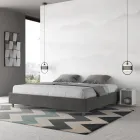 Double Bed 180x200 cm Covered in Microfiber Made in Italy - Athlete Viadurini