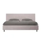 Double Bed 200x200 cm with Microfiber Headboard Made in Italy - Pallone Viadurini